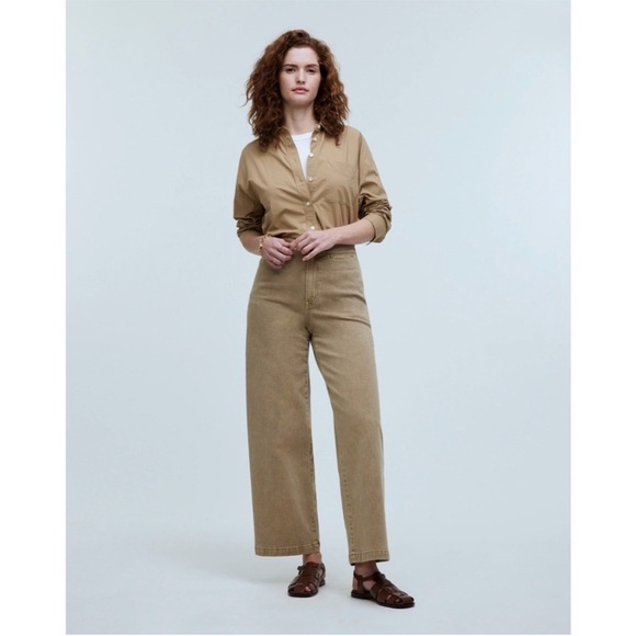 Madewell Denim - Madewell Women's Wide Leg Tan Jumpsuit
